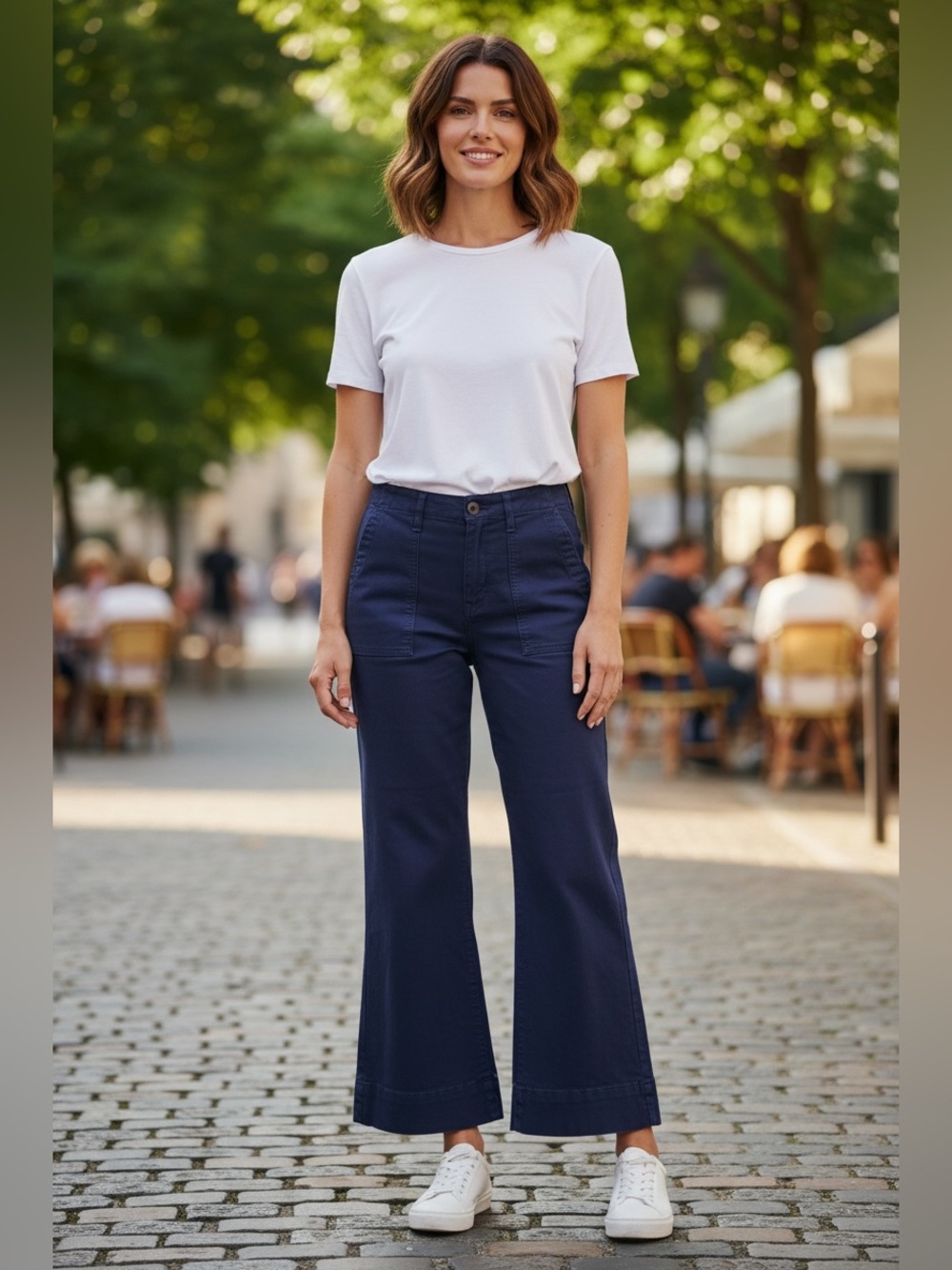The GREAT Admiral Pant Flare Corduroy Navy Sz 29 Classic Boho Coastal